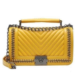 Yellow crossbody bag